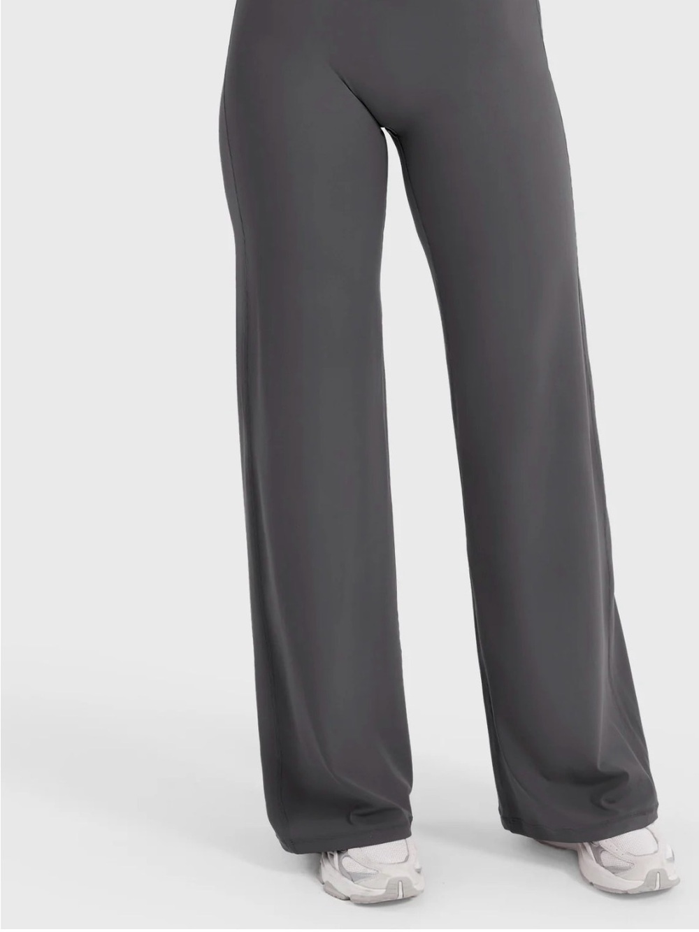 Wide-Leg Lounge Pants in Charcoal